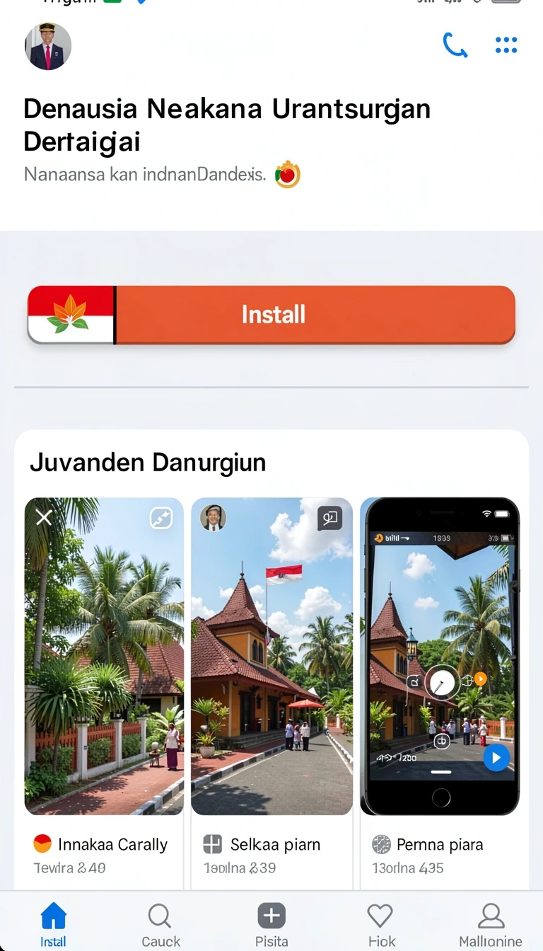 Tampilan utama aplikasi god77 Aplikasi Game Online Indonesia yang intuitif dan efisien.